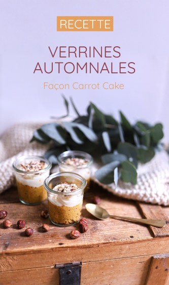 Verrines de carotte cake