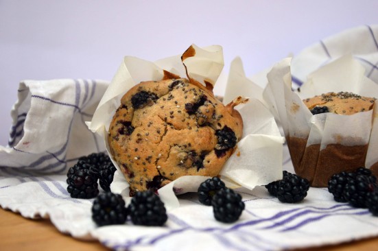 Muffins aux mûres